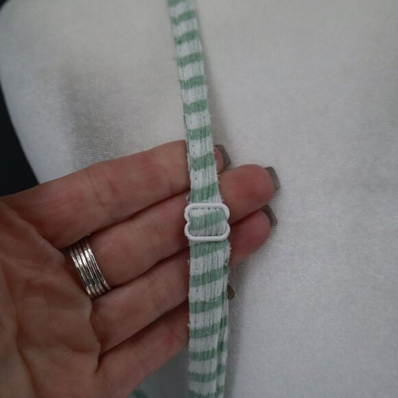 Louna Sweetheart Gingham Dress Womens L Green Coquette Cottagecore Clean‎ Girl - Picture 10 of 16